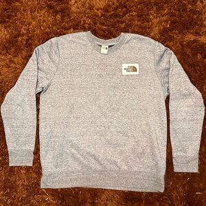 Heritage NORTH FACE crewneck sweatshirt GRAY Regular fit FALL Campfire Cozy XL